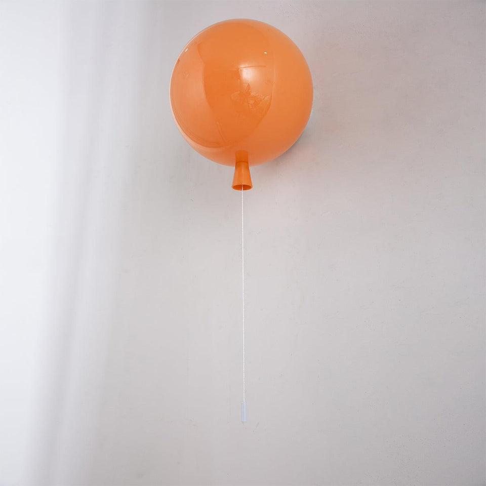 Balloon LED Wall Light-Lighting > Wall Lights-casanuva-9.8" / Dia 25cm-Orange-casanuva