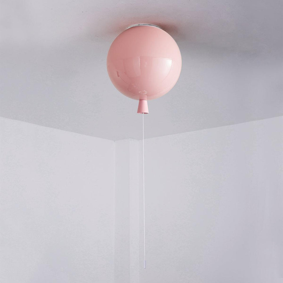 Balloon Pendant Light with Dreamy Design-Lighting > Pendant Lights-casanuva-9.8" / 25cm-Pink-casanuva