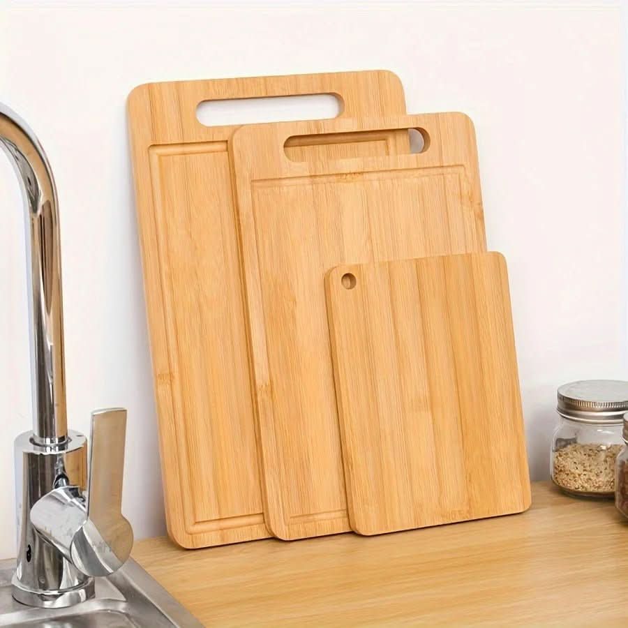 Bamboo Cutting Board Set Premium Quality for Kitchen Use-Kitchen & Dining > Cutting Boards-casanuva-casanuva