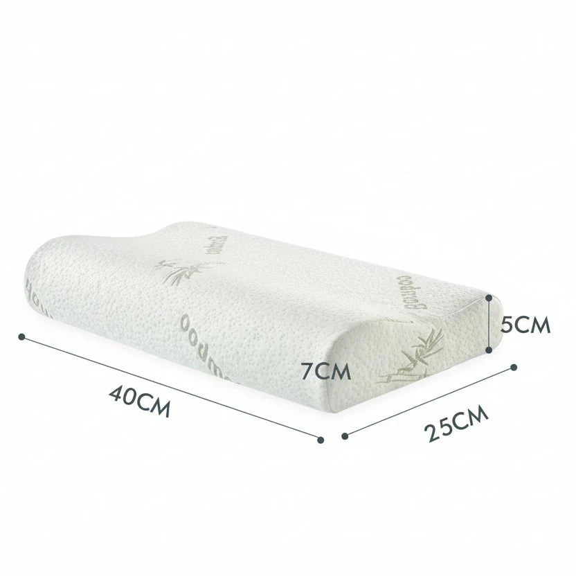 Bamboo Neck Pillow for Ergonomic Support and Comfort-Bedding & Bath > Pillowcases-casanuva-casanuva