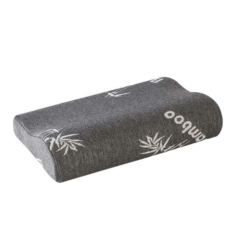 Bamboo Neck Pillow for Ergonomic Support and Comfort-Bedding & Bath > Pillowcases-casanuva-Black-40x25x7cm-casanuva