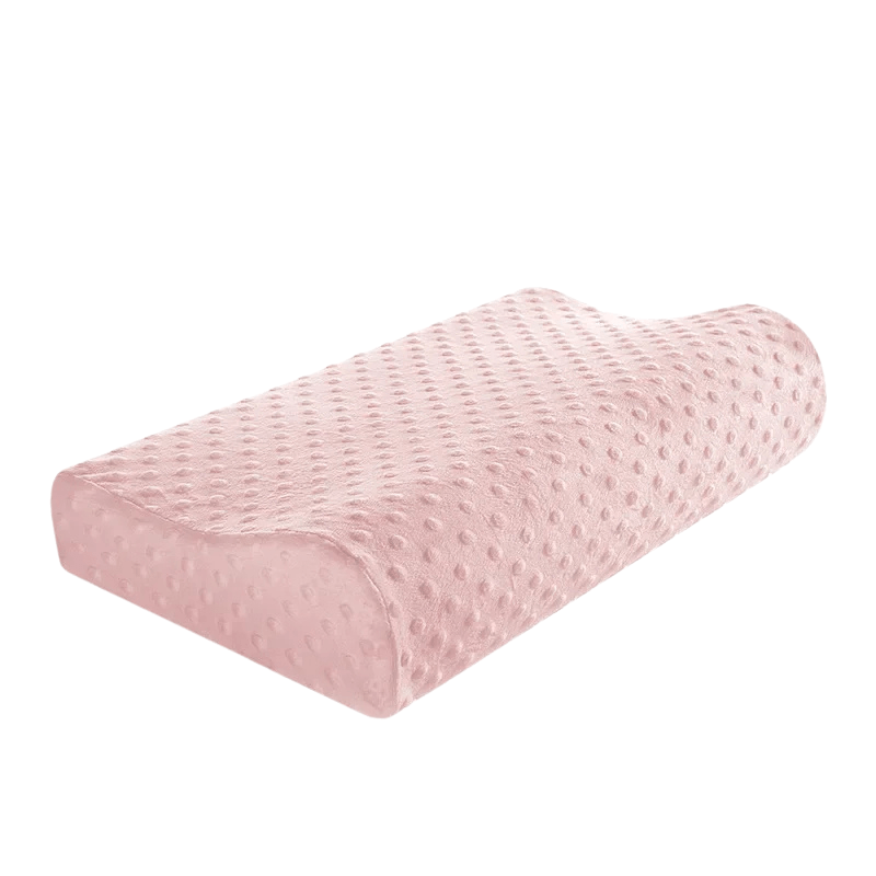 Bamboo Neck Pillow for Ergonomic Support and Comfort-Bedding & Bath > Pillowcases-casanuva-Pink-40x25x7cm-casanuva