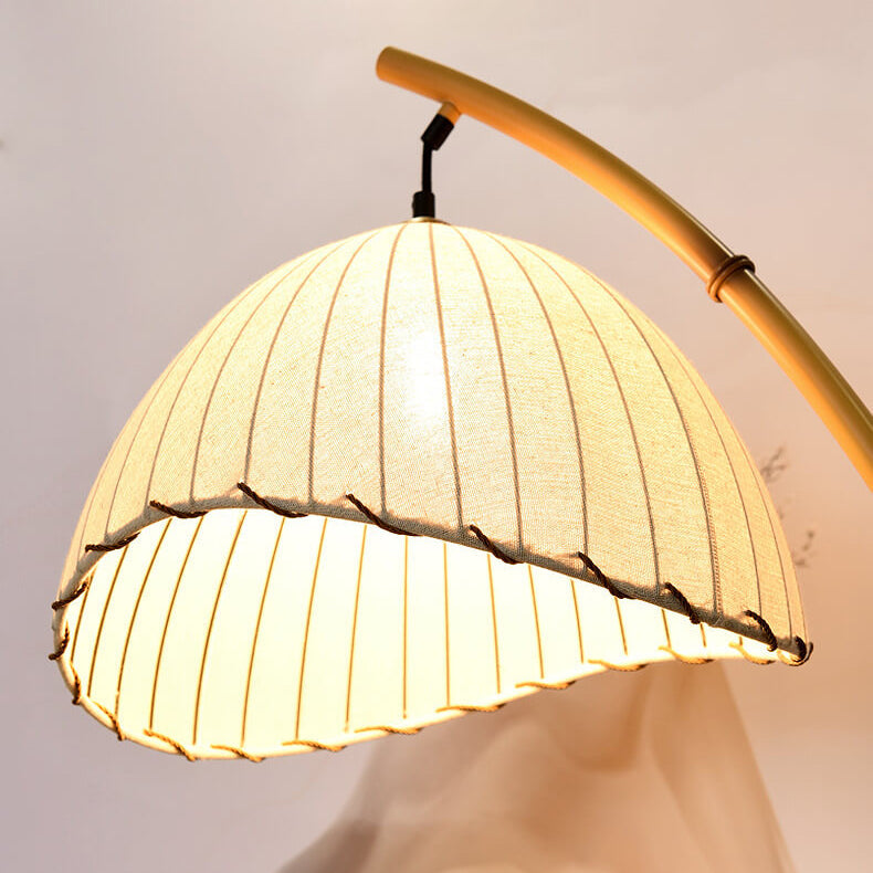 Bamboo Pole Floor Lamp 1-Light Retro Zen Design-Lighting > Floor Lamps-casanuva-casanuva