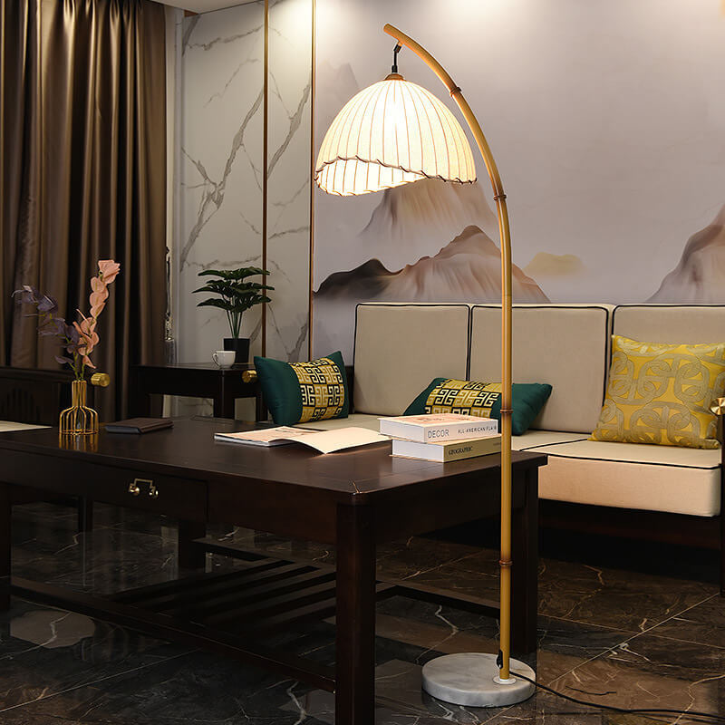 Bamboo Pole Floor Lamp 1-Light Retro Zen Design-Lighting > Floor Lamps-casanuva-Infinitely Dimmable-220V-240V-casanuva