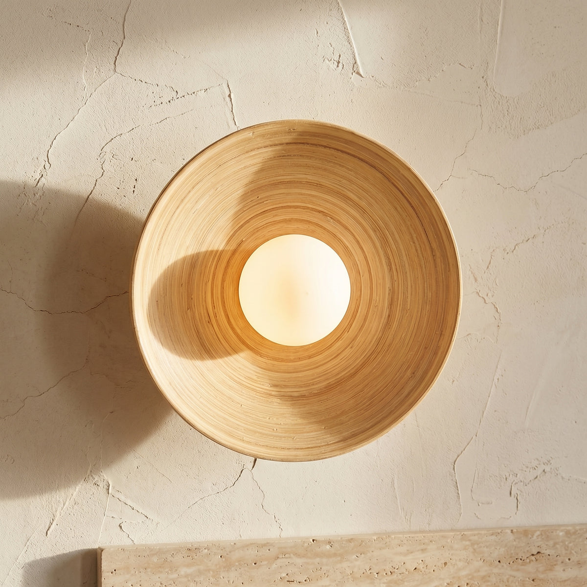 Bamboo Wall Sconce Natural Wood Light Fixture-Lighting > Wall Lights-casanuva-casanuva