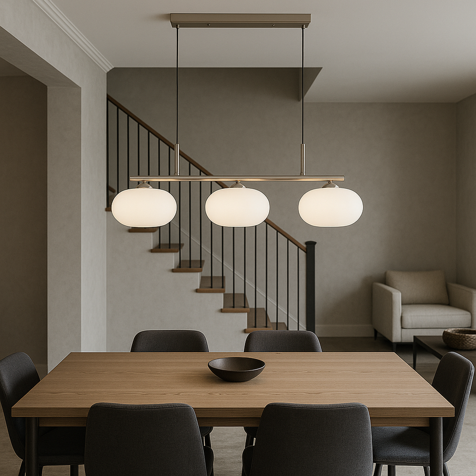 Bauhaus 3-Light Pendant Light for Kitchen Island-Lighting > Pendant Lights-casanuva-casanuva