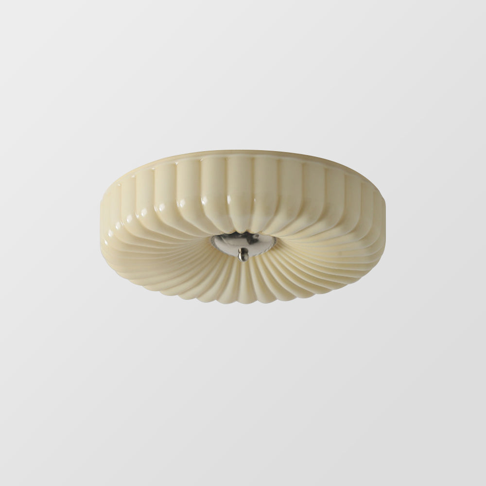 Bauhaus Cream Glass Ceiling Light Vintage Design-Lighting > Ceiling Lights-casanuva-casanuva