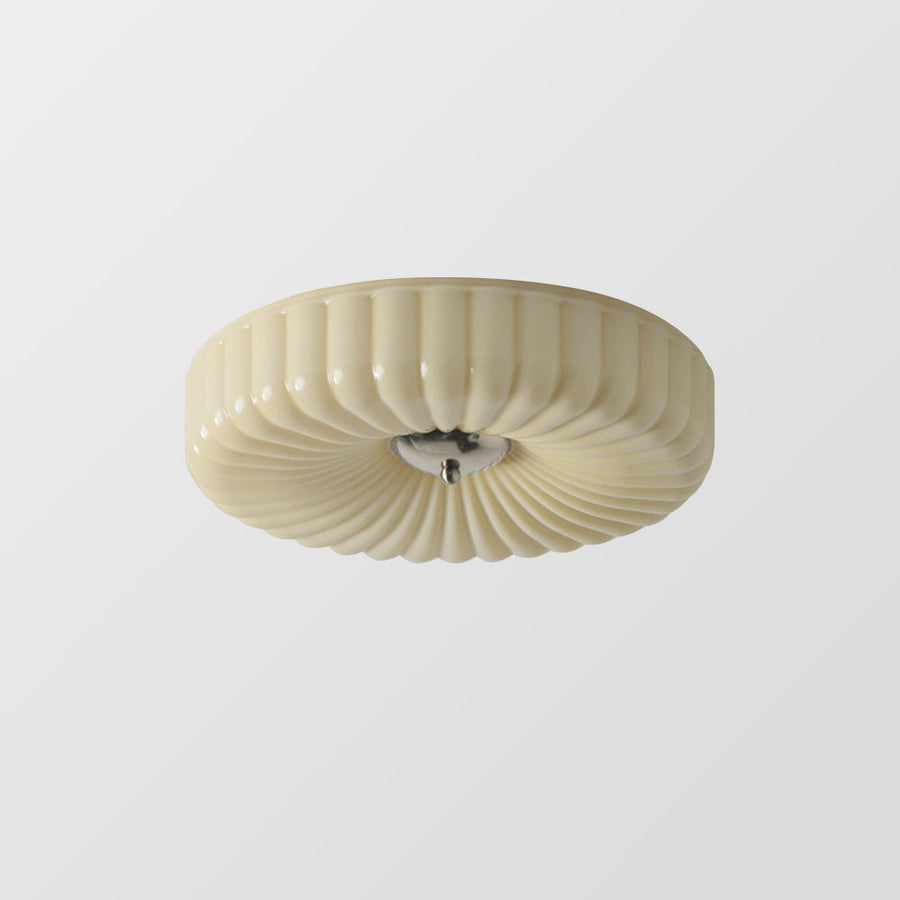 Bauhaus Cream Glass Ceiling Light Vintage Design-Lighting > Ceiling Lights-casanuva-casanuva