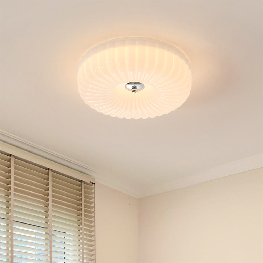Bauhaus Cream Glass Ceiling Light Vintage Design-Lighting > Ceiling Lights-casanuva-casanuva