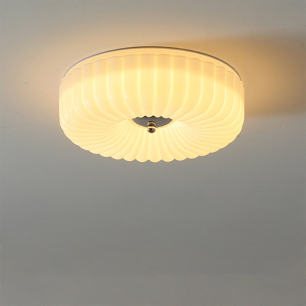 Bauhaus Cream Glass Ceiling Light Vintage Design-Lighting > Ceiling Lights-casanuva-casanuva