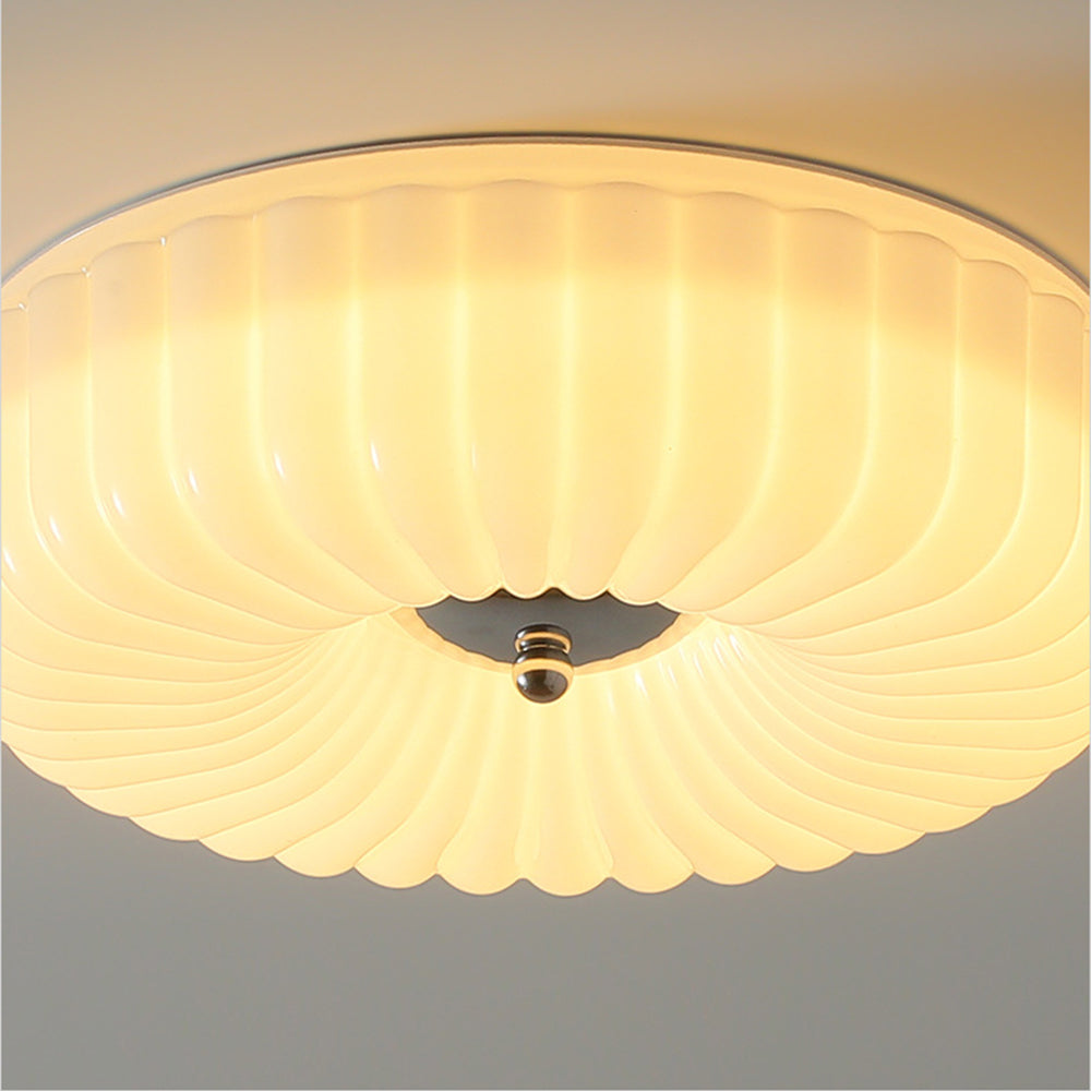 Bauhaus Cream Glass Ceiling Light Vintage Design-Lighting > Ceiling Lights-casanuva-casanuva
