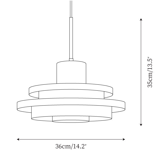 Bauhaus Double Layer Glass Pendant Light-Lighting > Pendant Lights-casanuva-casanuva