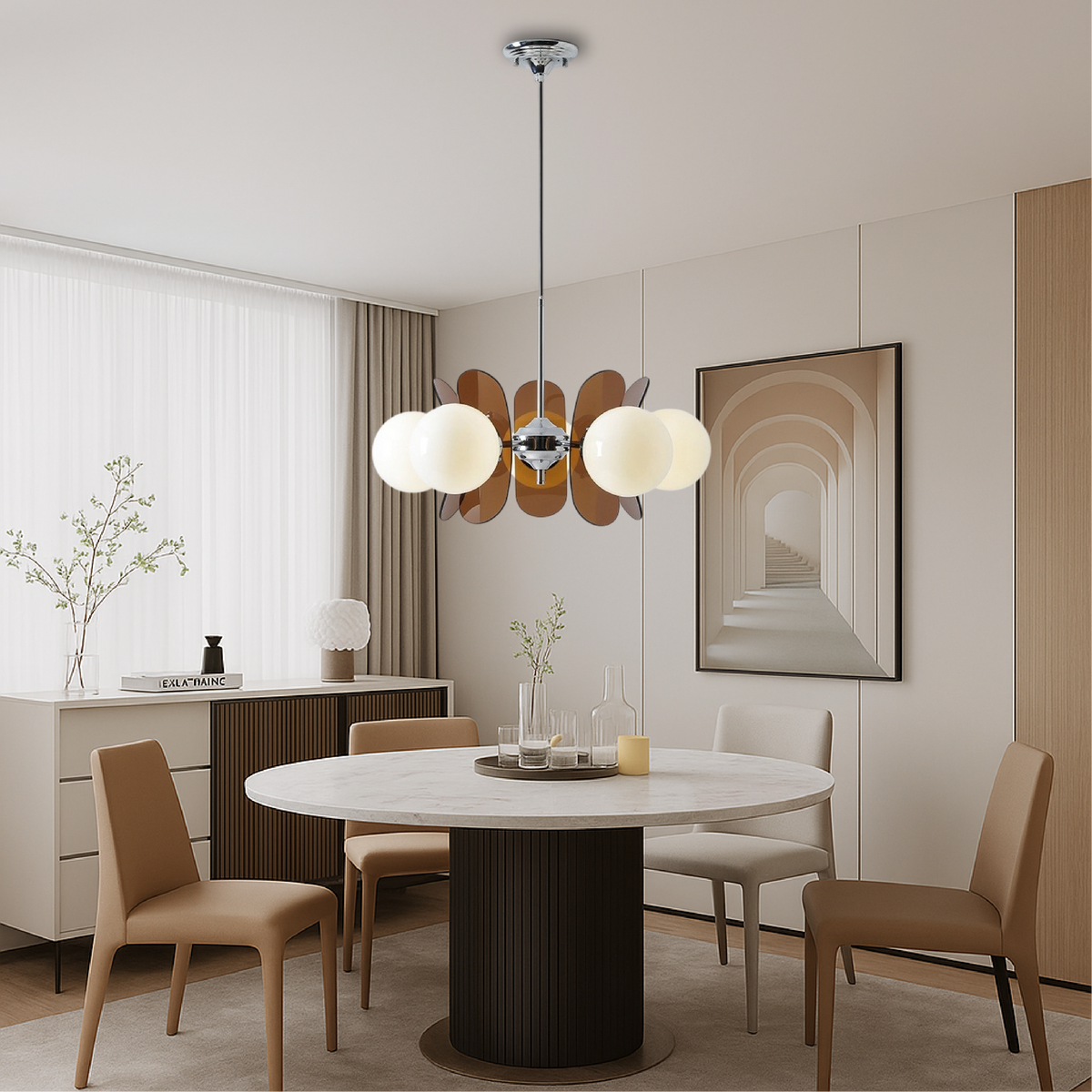 Bauhaus Style Chandelier Modern Lighting Fixture-Lighting > Chandeliers & Pendant Lights-casanuva-casanuva