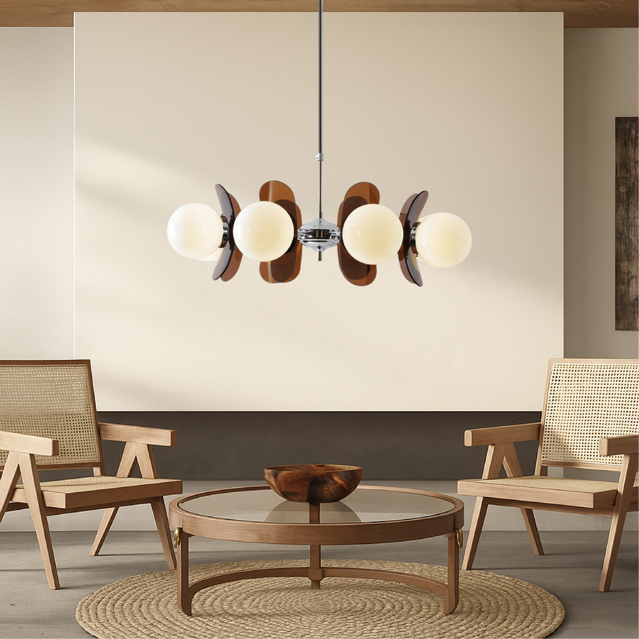 Bauhaus Style Chandelier Modern Lighting Fixture-Lighting > Chandeliers & Pendant Lights-casanuva-8-bulb-casanuva