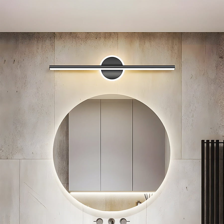 Black LED Vanity Light Fixture for Bathroom and Bedroom-Lighting > Wall Lights-casanuva-Black-L60cm(18W)-Cool White-casanuva