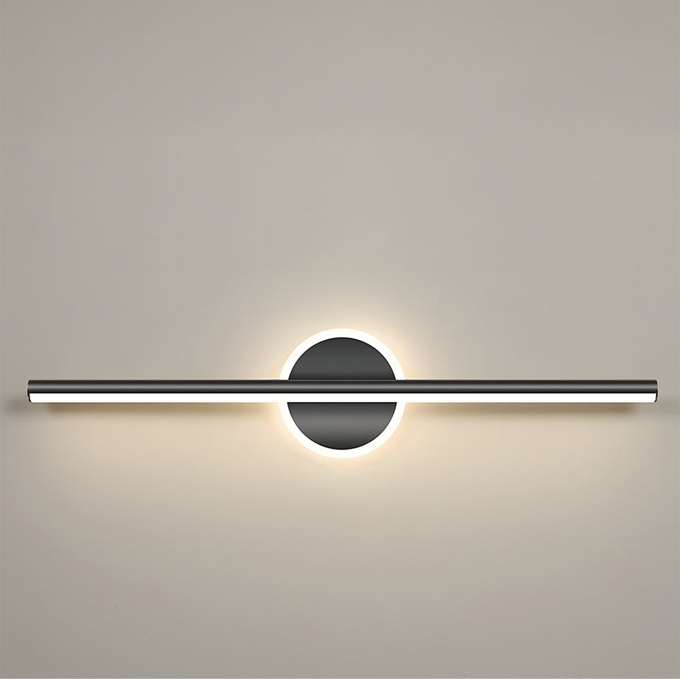 Black LED Vanity Light Fixture for Bathroom and Bedroom-Lighting > Wall Lights-casanuva-Black-L80cm(24W)-Warm White-casanuva