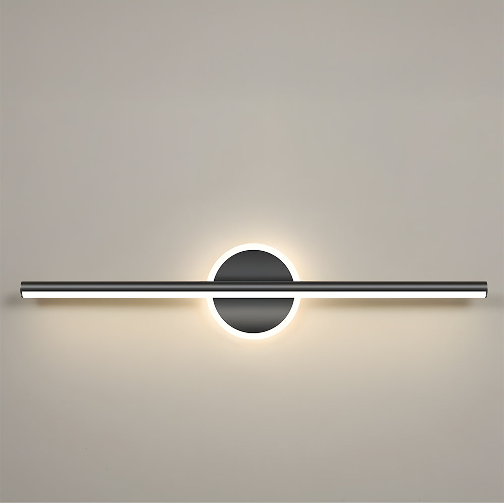 Black LED Vanity Light Fixture for Bathroom and Bedroom-Lighting > Wall Lights-casanuva-Black-L80cm(24W)-Warm White-casanuva