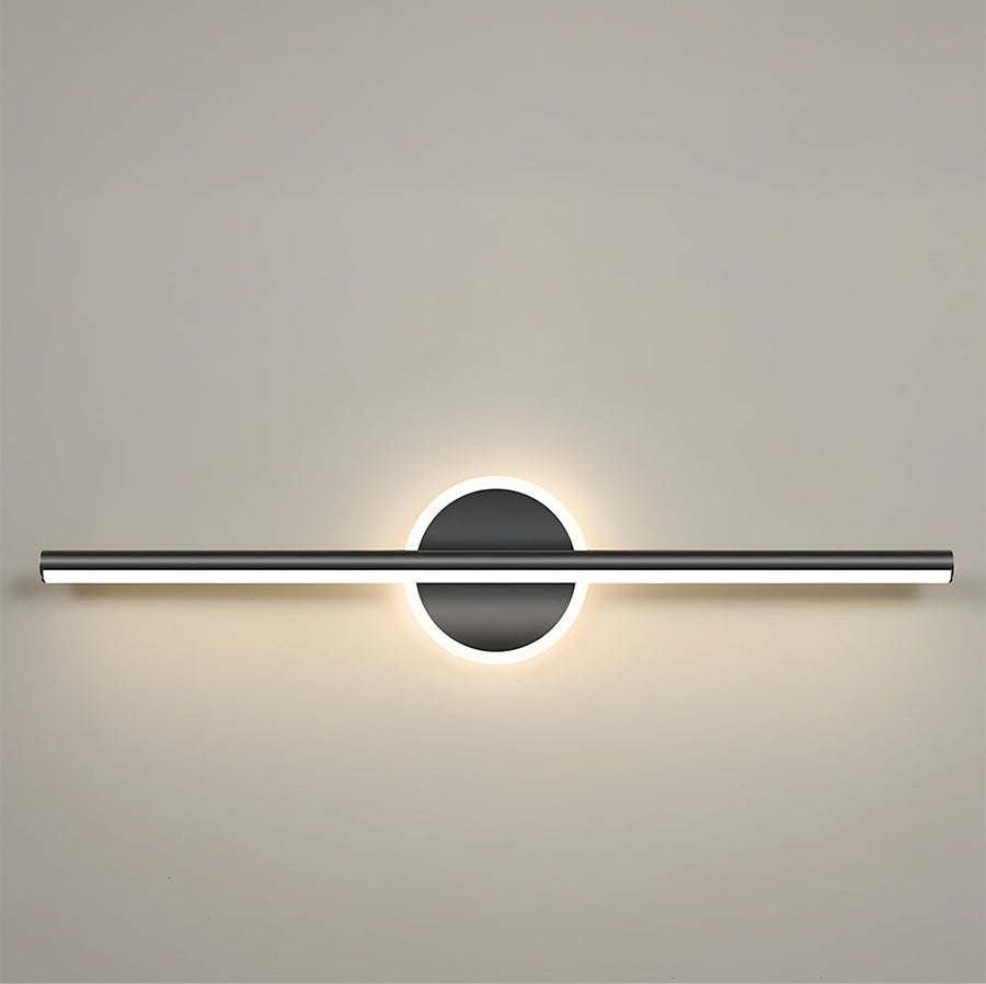 Black LED Vanity Light Fixture for Bathroom and Bedroom-Lighting > Wall Lights-casanuva-Black-L80cm(24W)-Warm White-casanuva