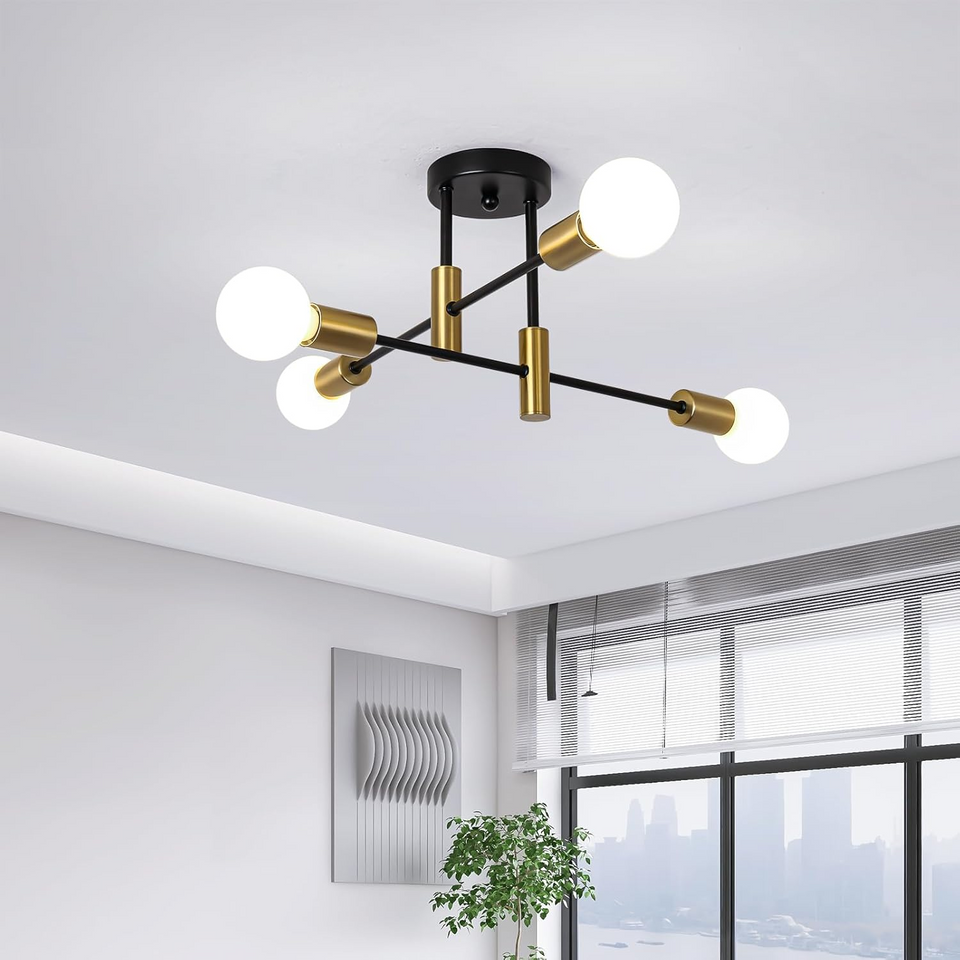 Black Nordic Ceiling Light-Lighting > Ceiling Lights-casanuva-casanuva