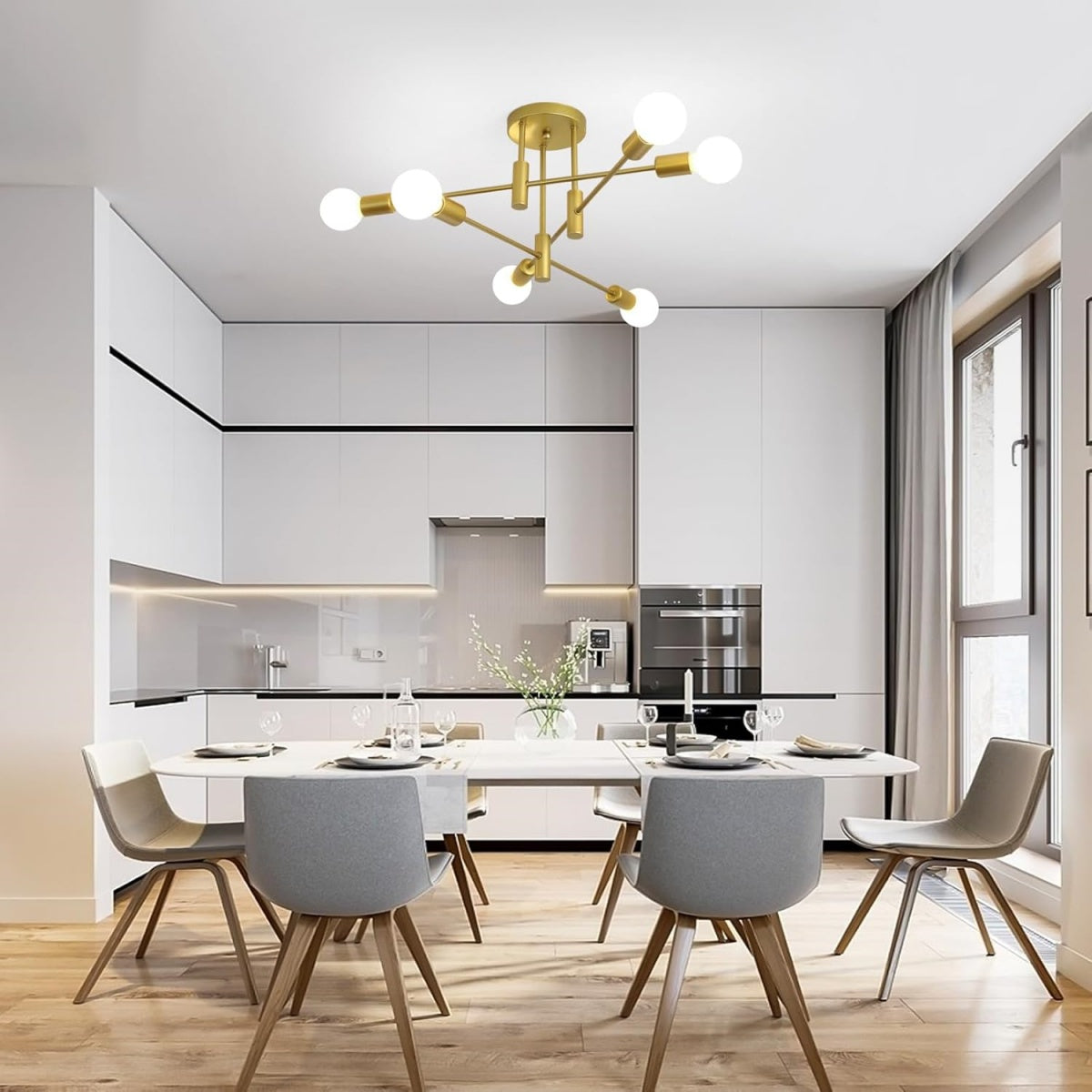 Black Nordic Ceiling Light-Lighting > Ceiling Lights-casanuva-casanuva
