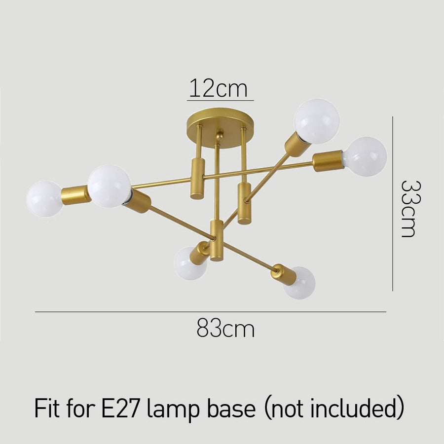 Black Nordic Ceiling Light-Lighting > Ceiling Lights-casanuva-casanuva