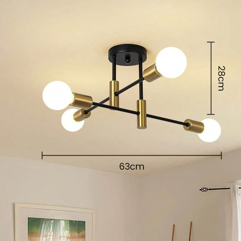 Black Nordic Ceiling Light-Lighting > Ceiling Lights-casanuva-casanuva