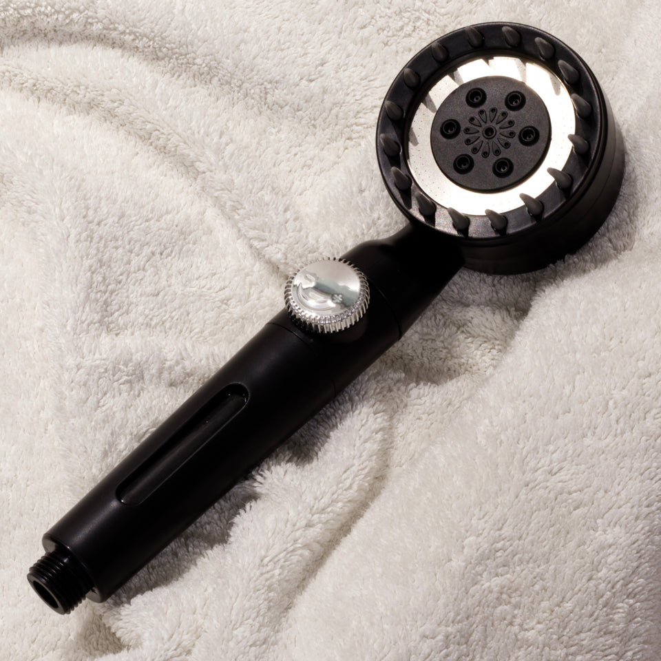 Black Shower Head ABS Plastic with Enhanced Comfort Features-Bedding & Bath > Bathroom Accessories-casanuva-casanuva