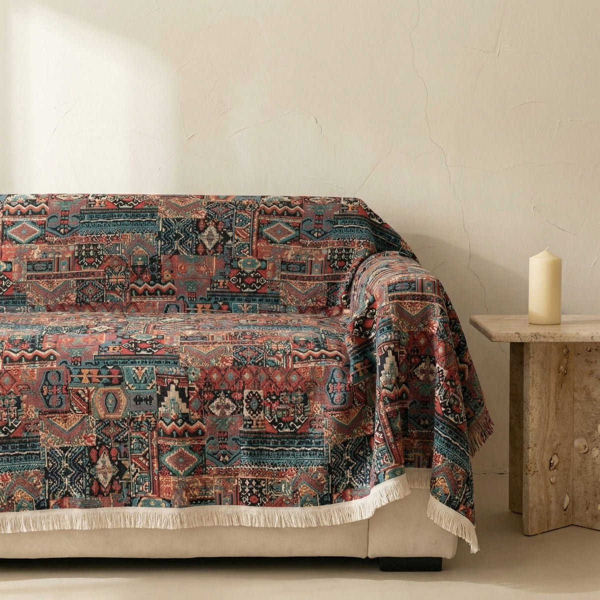Bohemian Sofa Cover Washable Stretch Fabric-Covers & Textiles > Sofa Covers-casanuva-casanuva