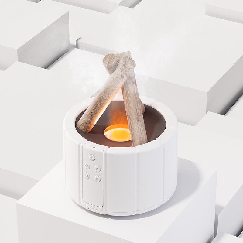 Bonfire Essential Oil Humidifier-Home Decor > Decorative Accessories-casanuva-White-casanuva