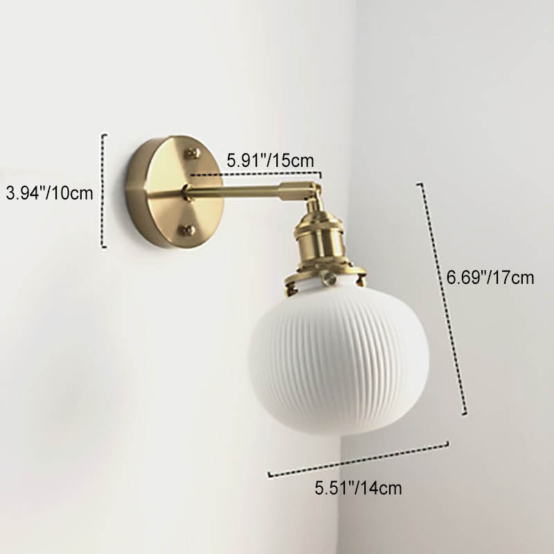 Brass Lucite Cylinder Oval Wall Sconce Lamp 1-Light Japanese Retro Minimalist-Lighting > Wall Lights-casanuva-casanuva