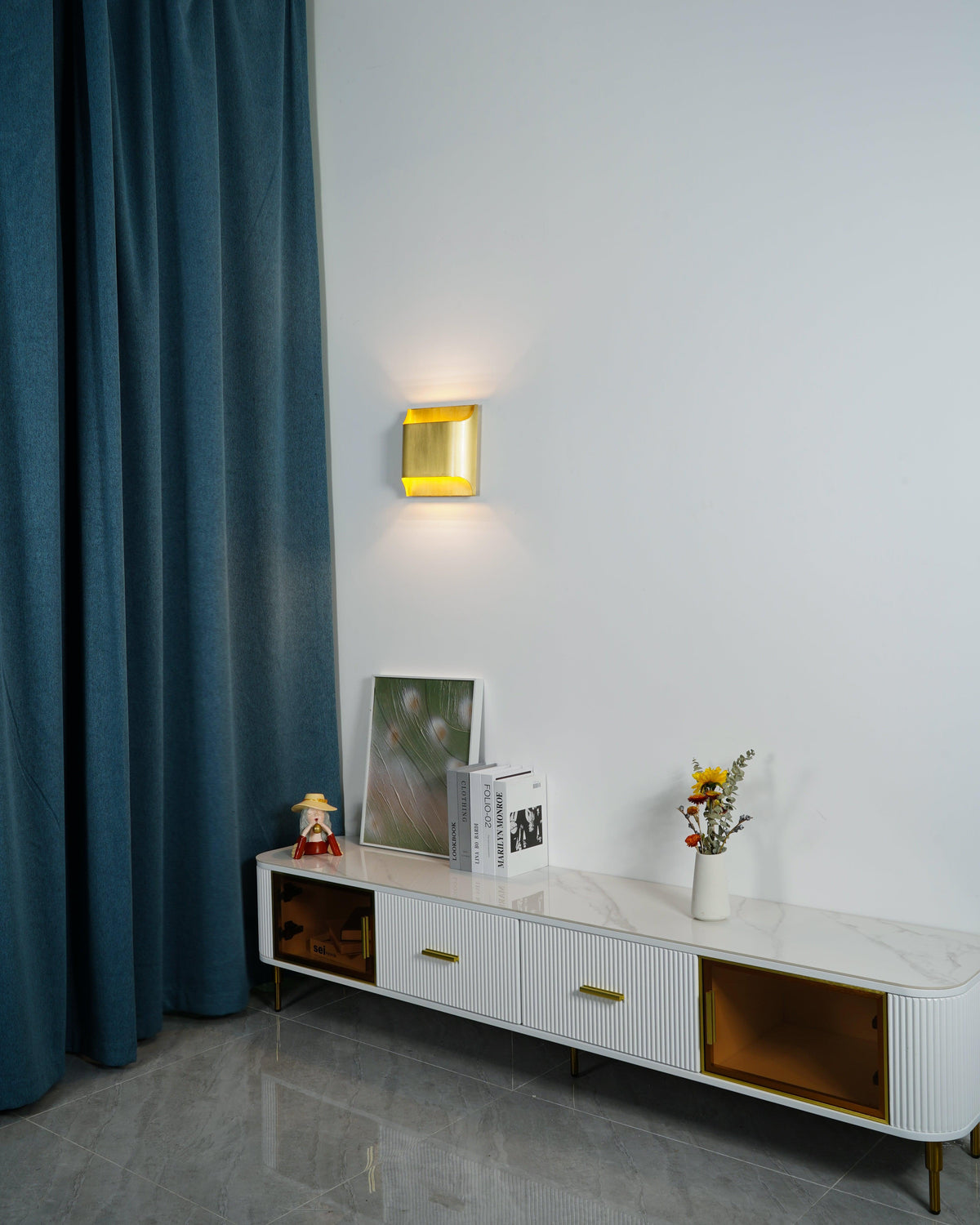 Brass Wall Lamp with Adjustable Arm-Lighting > Wall Lights-casanuva-casanuva