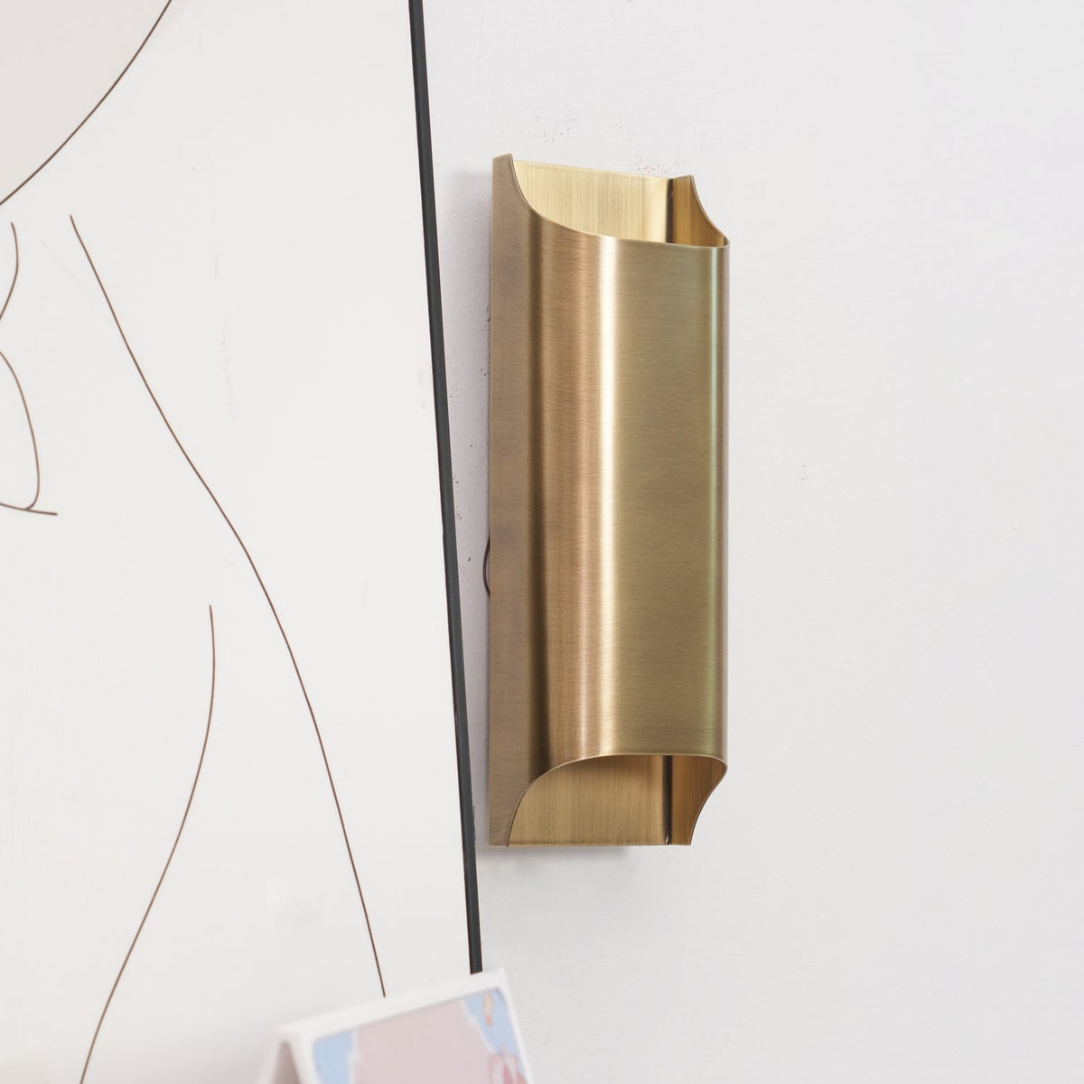 Brass Wall Lamp with Adjustable Arm-Lighting > Wall Lights-casanuva-casanuva