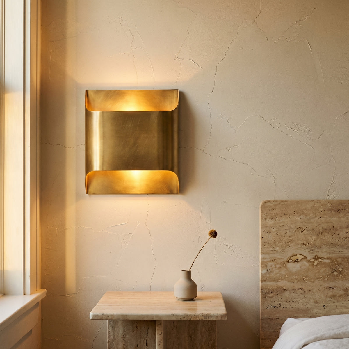 Brass Wall Lamp with Adjustable Arm-Lighting > Wall Lights-casanuva-casanuva