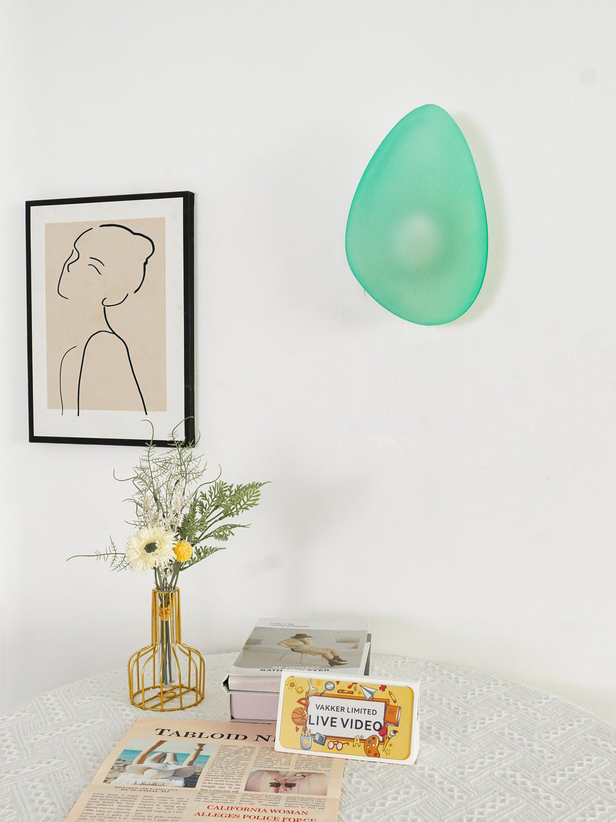 Bubble Glass Wall Light Fixture-Lighting > Wall Lights-casanuva-casanuva