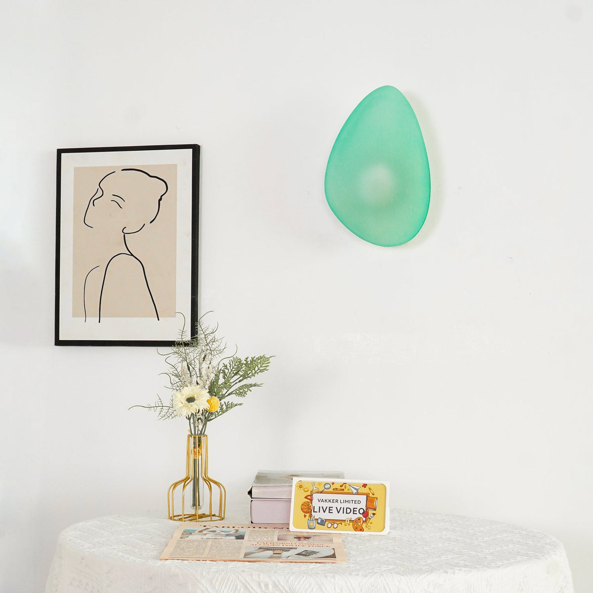 Bubble Glass Wall Light Fixture-Lighting > Wall Lights-casanuva-casanuva