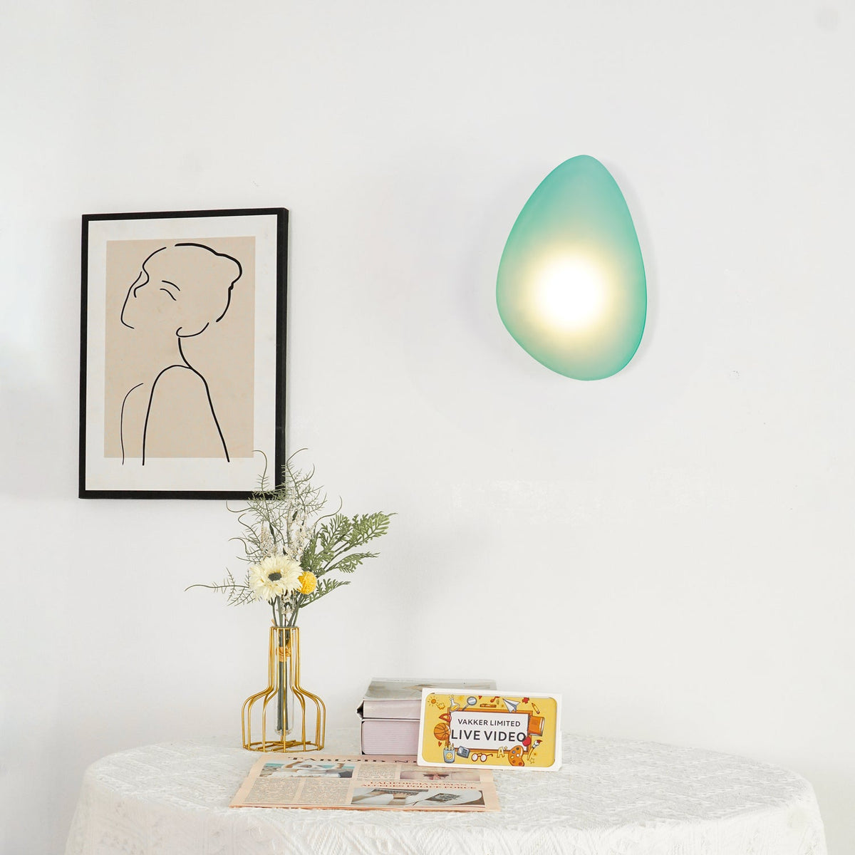 Bubble Glass Wall Light Fixture-Lighting > Wall Lights-casanuva-casanuva