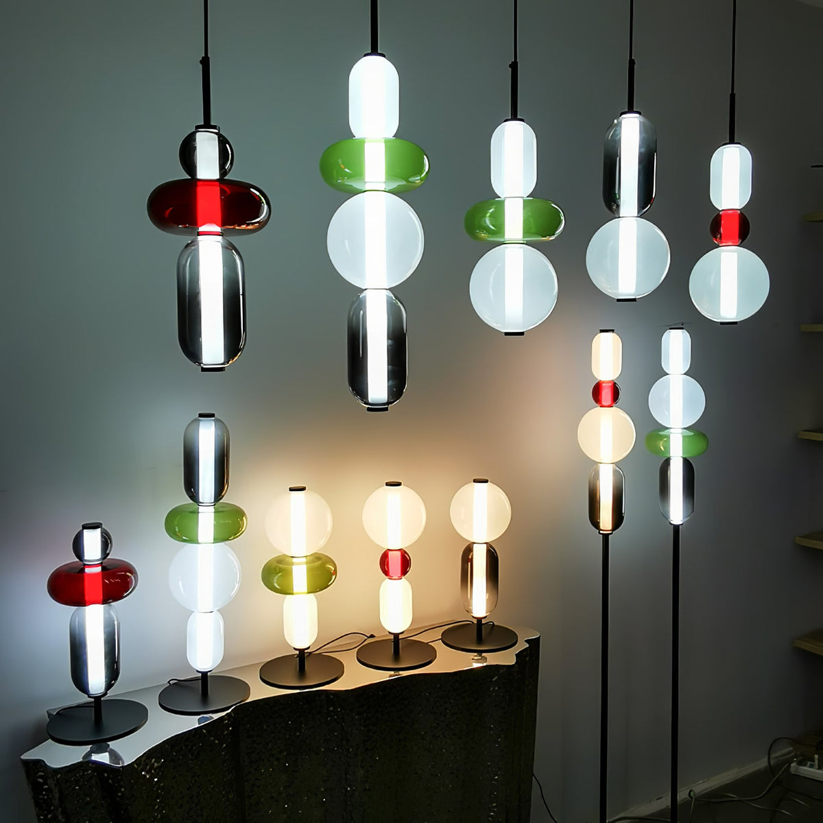 Candied Glass Floor Lamp-Lighting > Floor Lamps-casanuva-casanuva