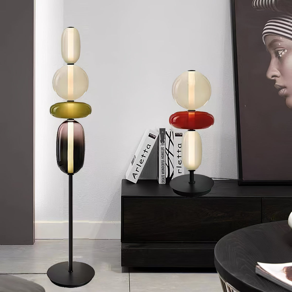 Candied Glass Floor Lamp-Lighting > Floor Lamps-casanuva-casanuva