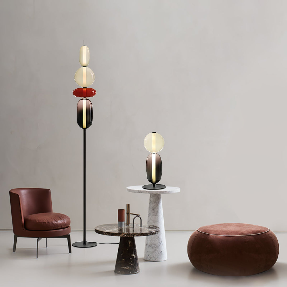 Candied Glass Floor Lamp-Lighting > Floor Lamps-casanuva-casanuva