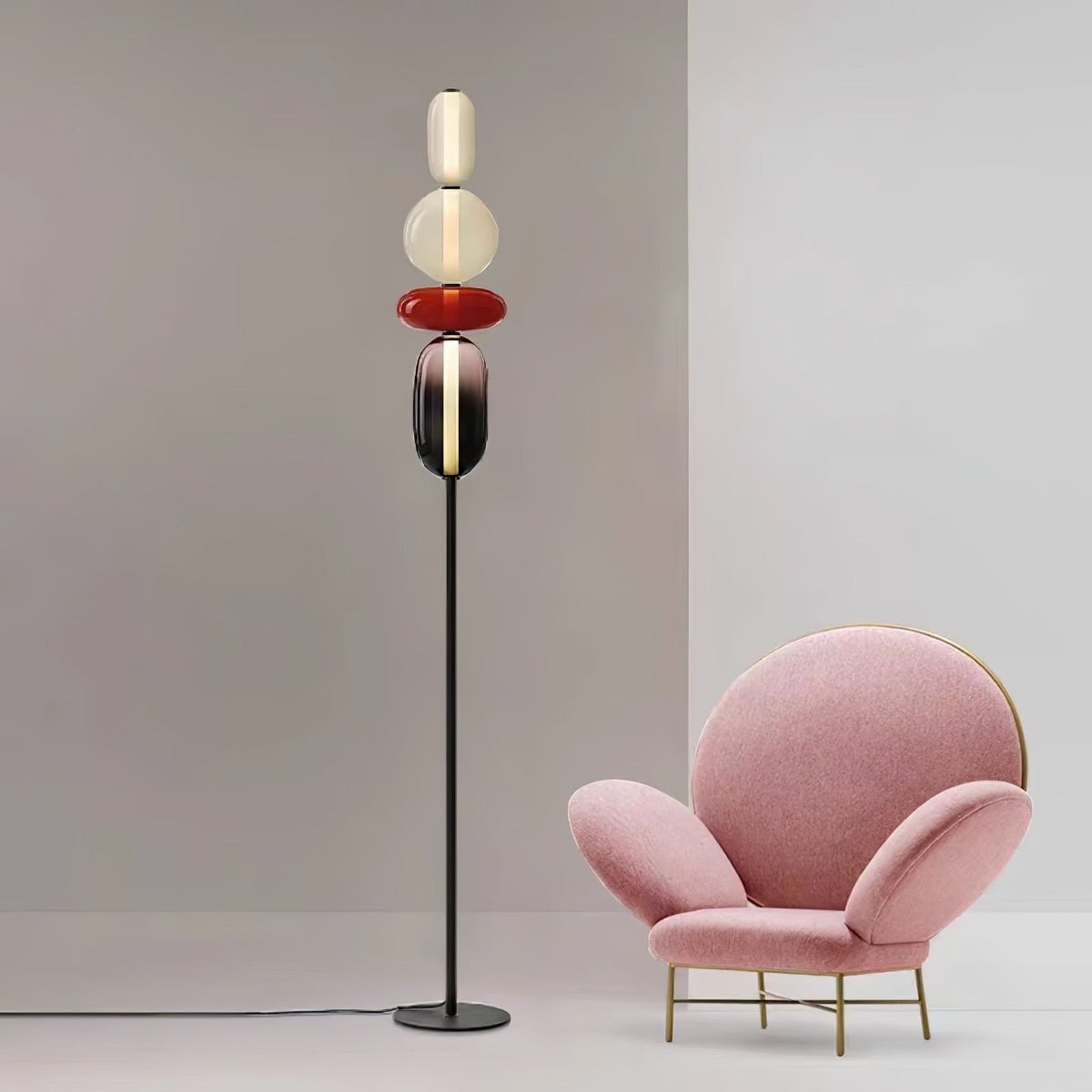 Candied Glass Floor Lamp-Lighting > Floor Lamps-casanuva-casanuva