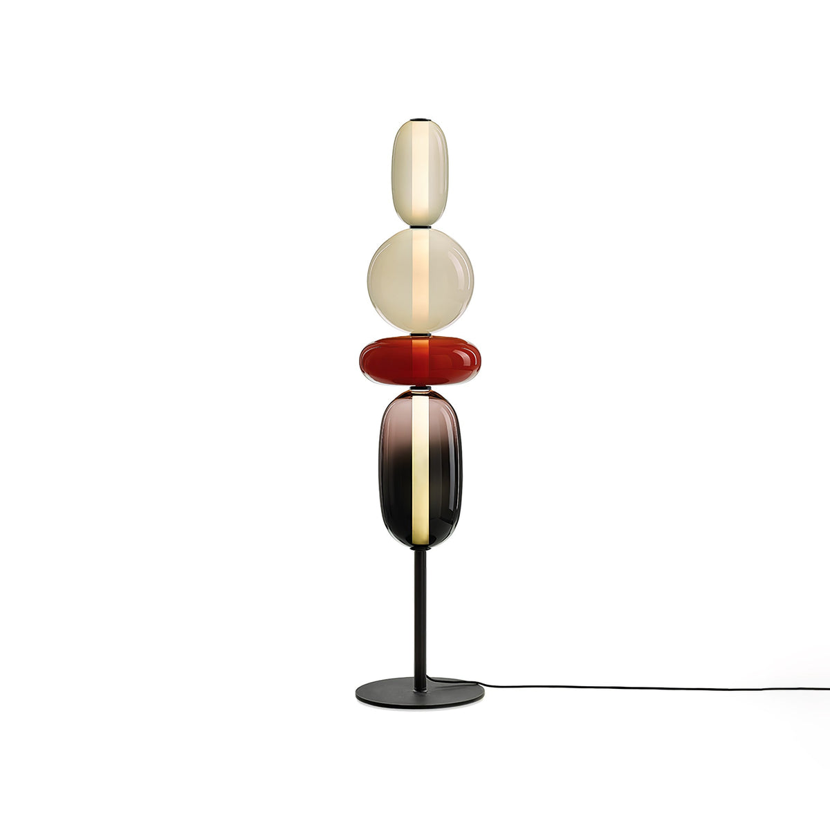 Candied Glass Floor Lamp-Lighting > Floor Lamps-casanuva-28cmx130cm-Red & Warm Light-US Plug-casanuva