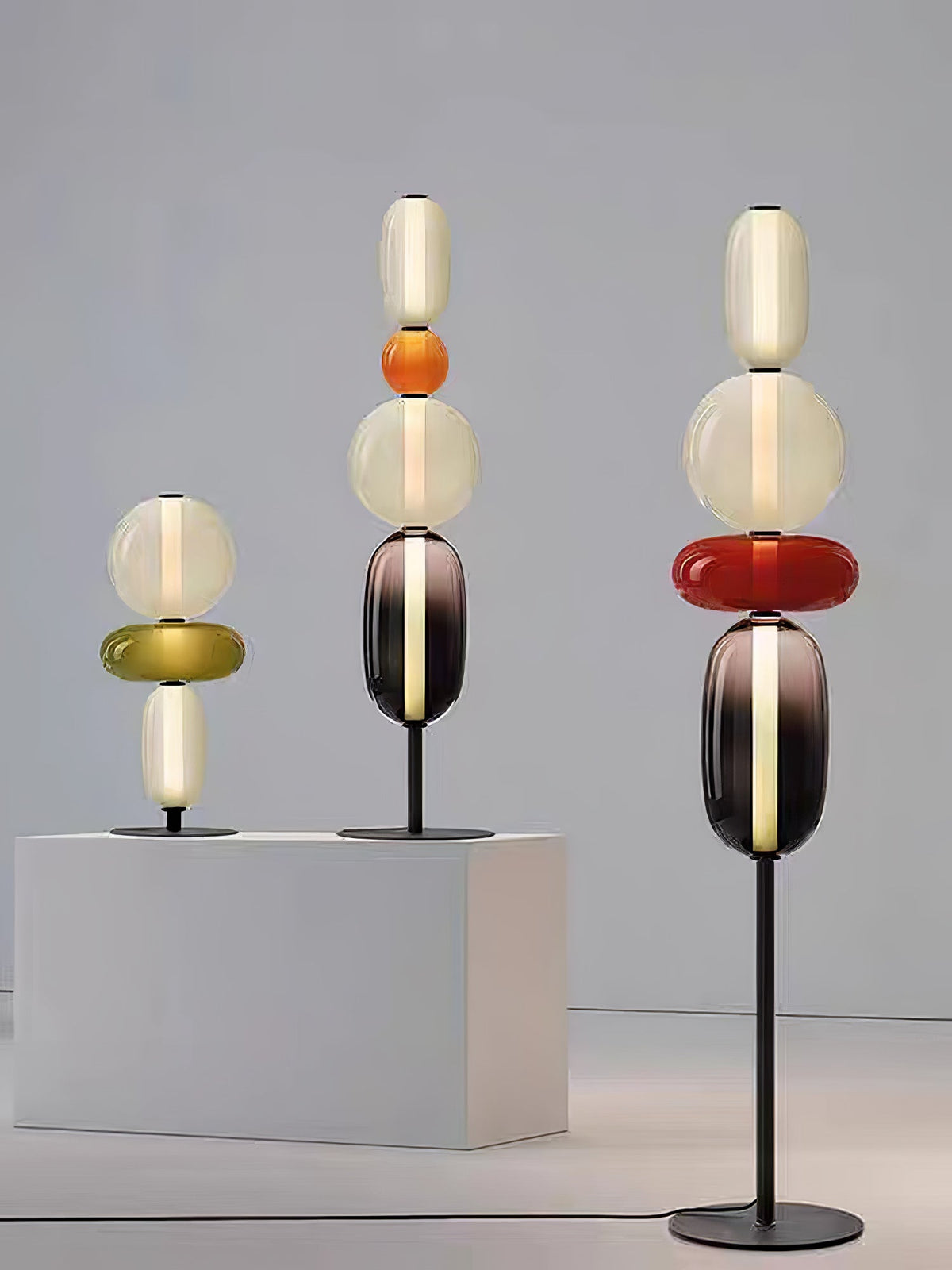 Candied Glass Floor Lamp-Lighting > Floor Lamps-casanuva-casanuva