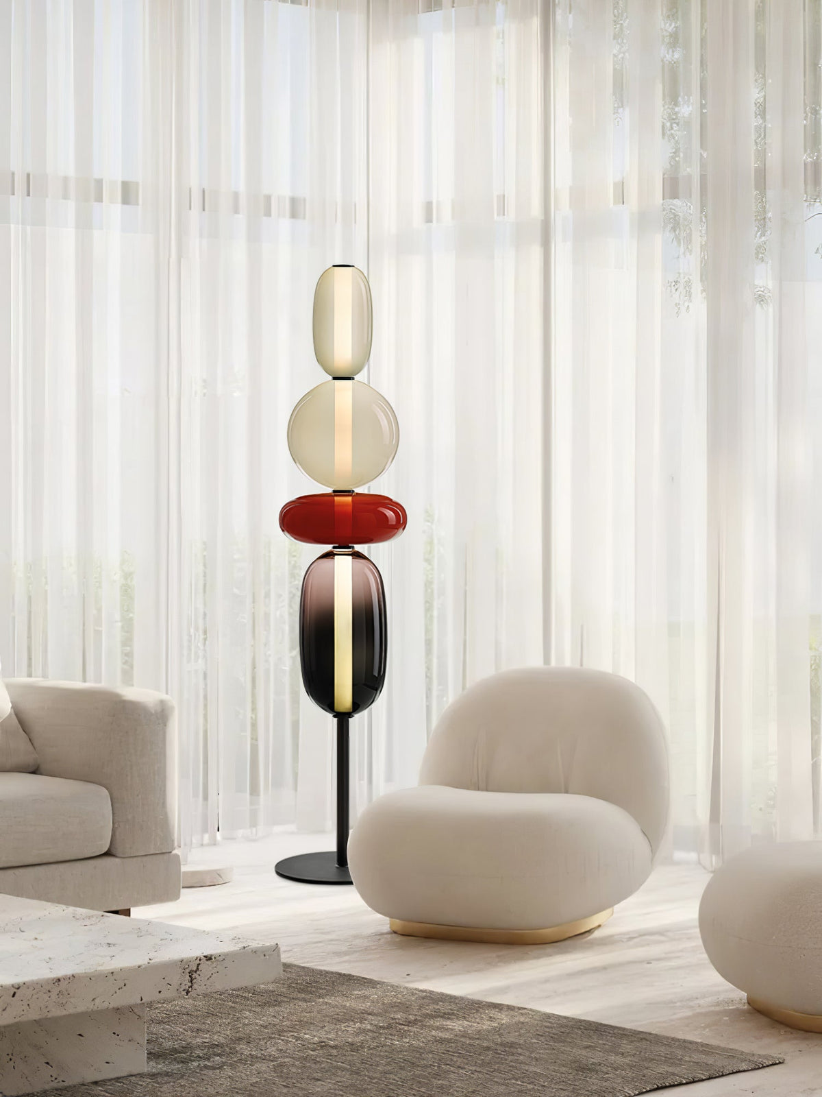Candied Glass Floor Lamp-Lighting > Floor Lamps-casanuva-casanuva