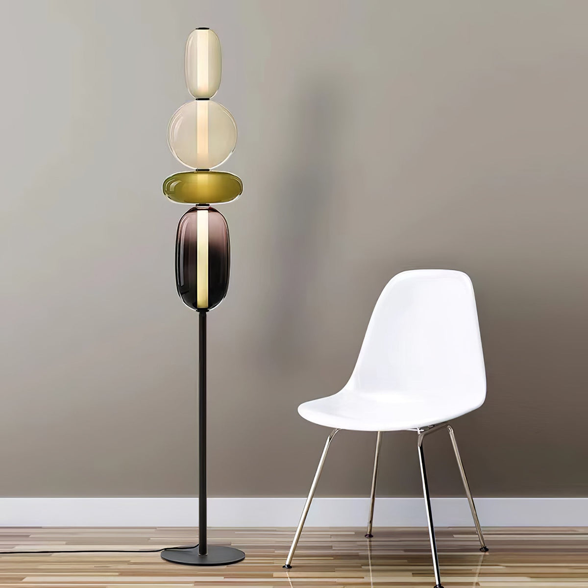 Candied Glass Floor Lamp-Lighting > Floor Lamps-casanuva-casanuva