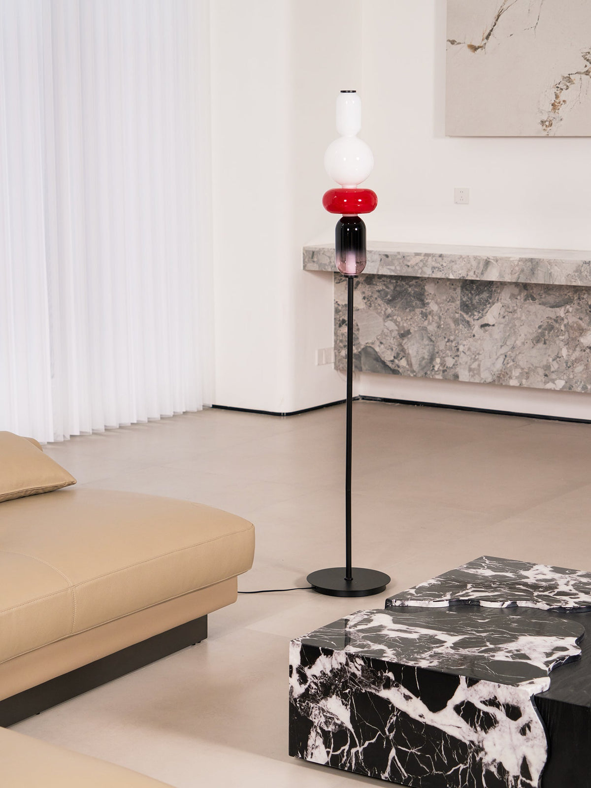 Candied Glass Floor Lamp-Lighting > Floor Lamps-casanuva-casanuva