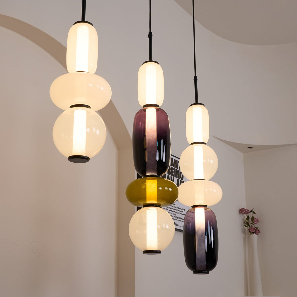 Candied Glass Pendant Light Fixture-Lighting > Pendant Lights-casanuva-casanuva