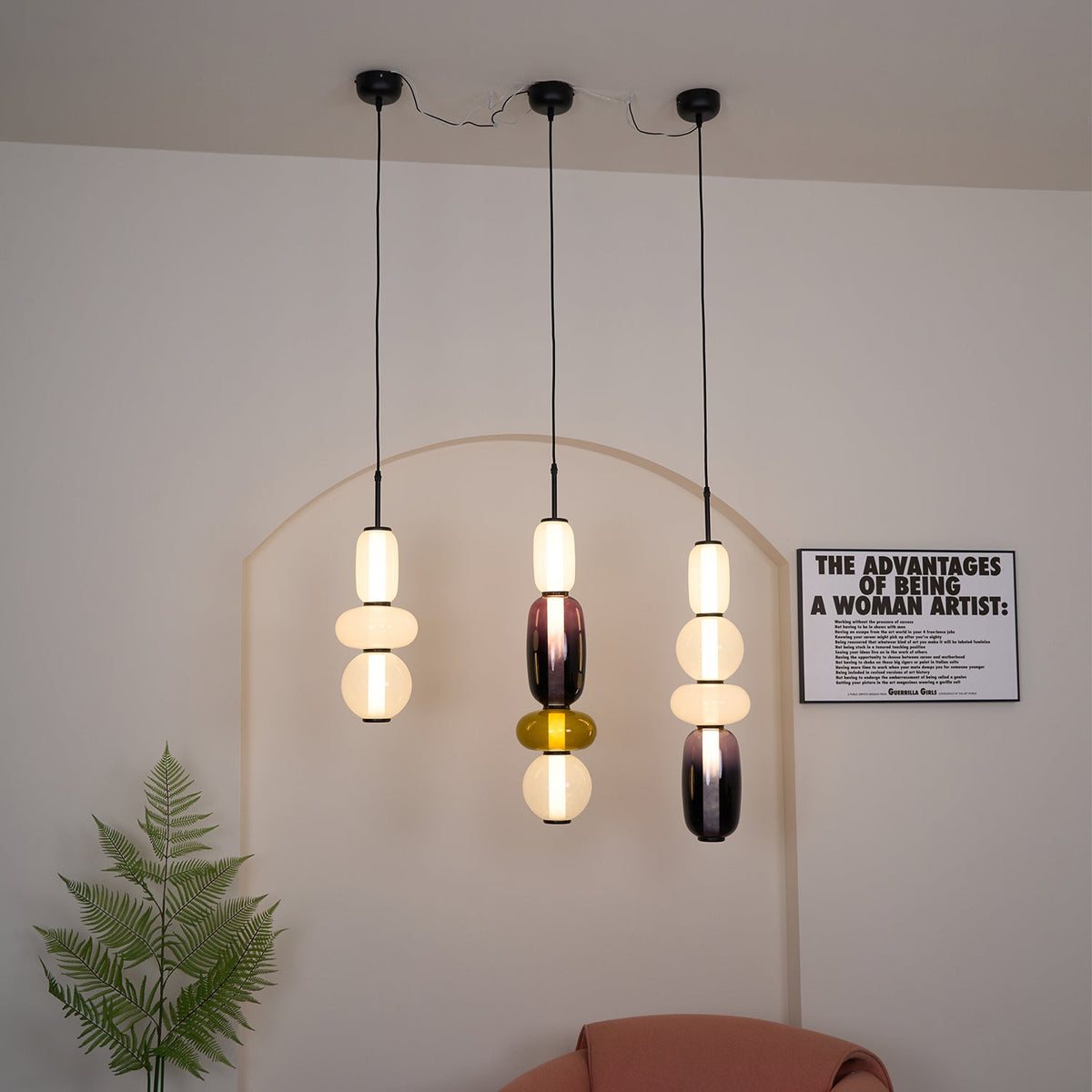 Candied Glass Pendant Light Fixture-Lighting > Pendant Lights-casanuva-casanuva