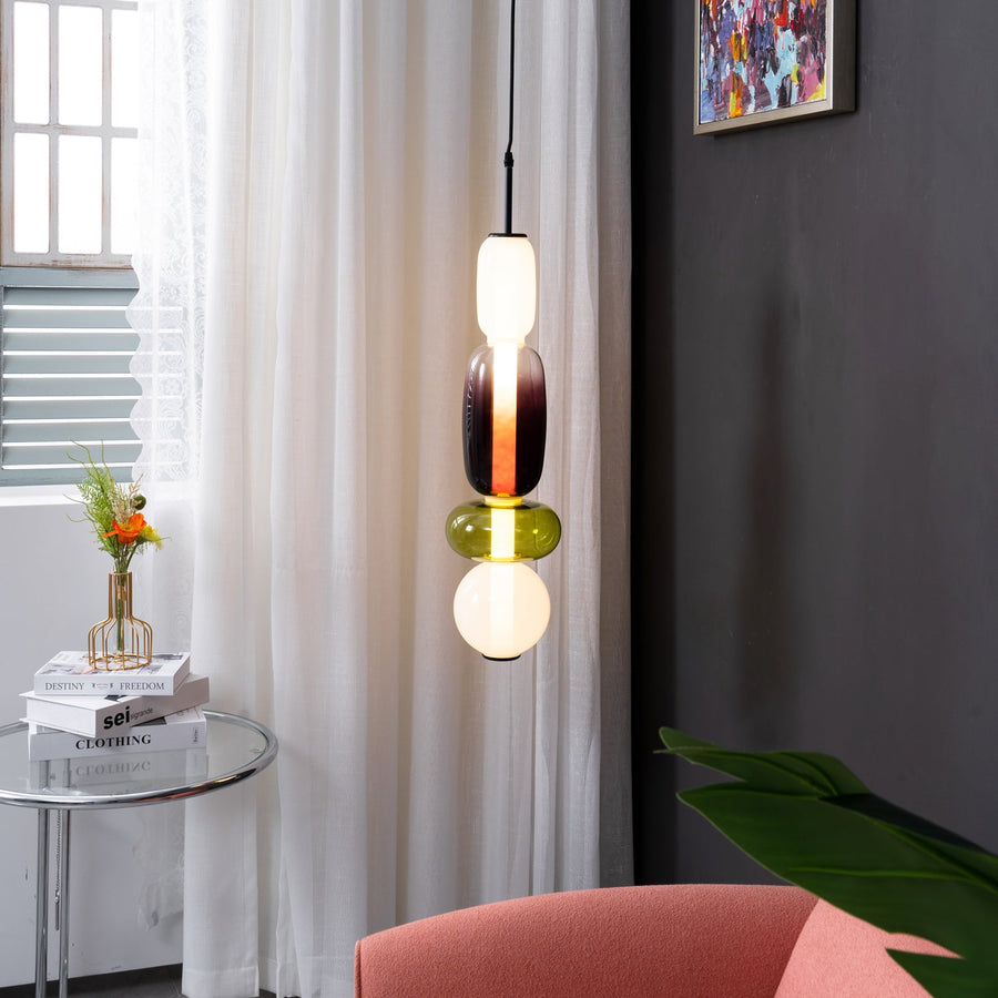 Candied Glass Pendant Light Fixture-Lighting > Pendant Lights-casanuva-casanuva