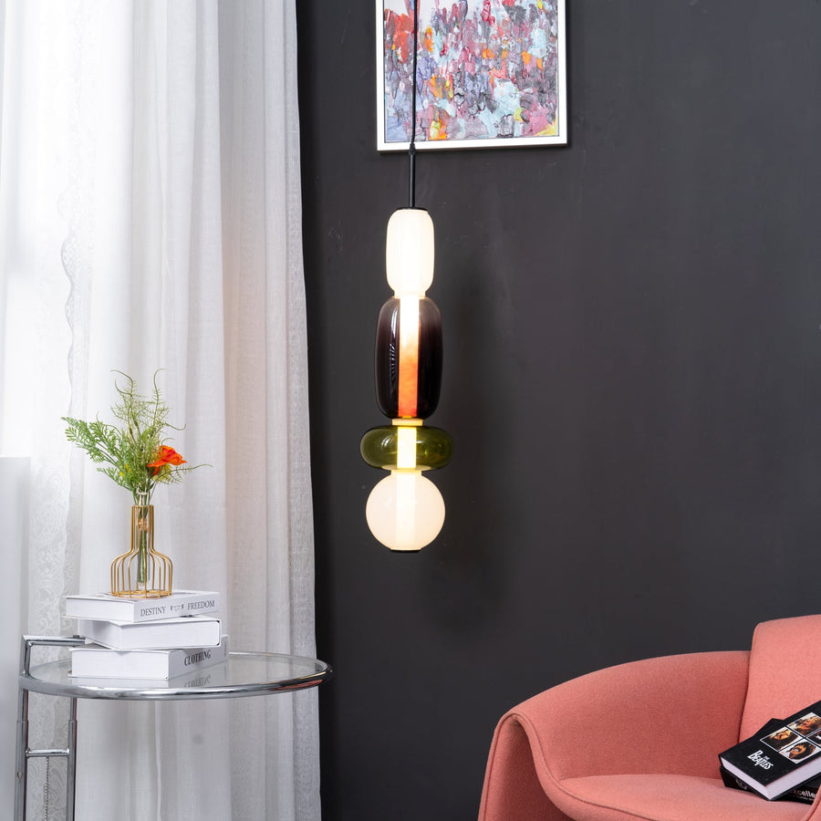 Candied Glass Pendant Light Fixture-Lighting > Pendant Lights-casanuva-casanuva