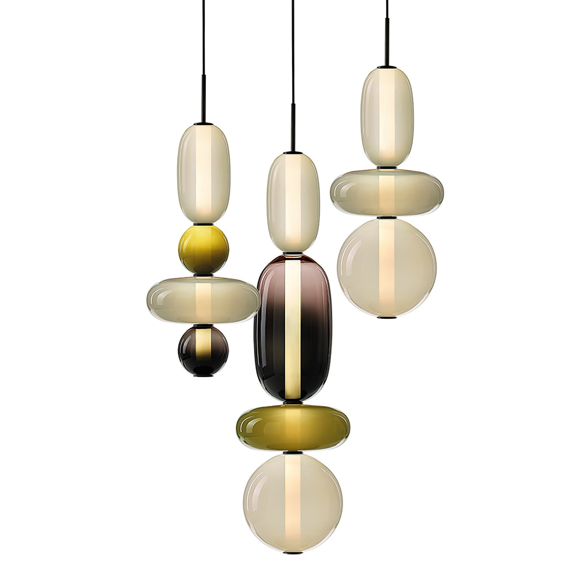 Candied Glass Pendant Light Fixture-Lighting > Pendant Lights-casanuva-casanuva